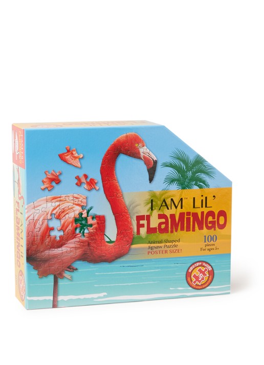 Madd Capp Flamingo legpuzzel 100 stukjes - voorkant roze