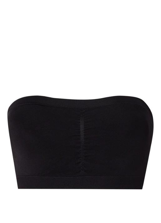 MAGIC Bodyfashion Bandeau push-up bh met voorgevormde cups - voorkant 2 zwart