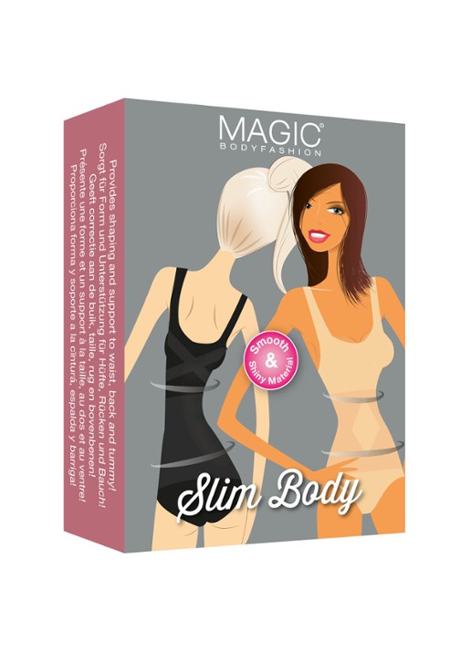 MAGIC Bodyfashion Corrigerende slimbody - voorkant 4 zwart