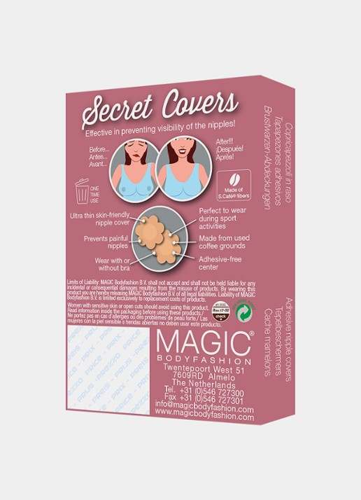 MAGIC Bodyfashion Secret Covers tepelplakkers in 7-pack - detail 2 lichtbruin