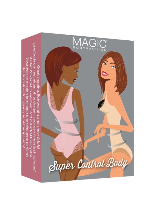 MAGIC Bodyfashion Super Control corrigerende body - detail 4 zwart