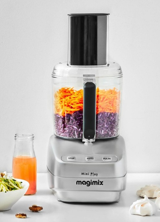 Magimix Mini Plus foodprocessor 1,7 liter - voorkant 3 zilver