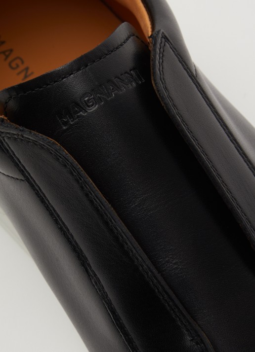 Magnanni Canelo Slip sneaker van kalfsleer - detail 5 zwart