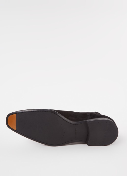 Magnanni Chelsea boot van suède - detail 5 zwart