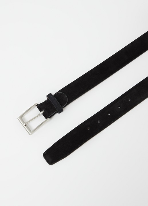Magnanni Crostidifu riem van leer van suède - detail zwart