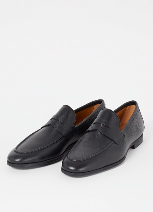 Magnanni Diezma II loafer van kalfsleer - detail zwart