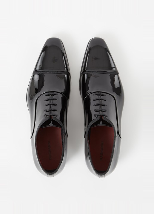 Magnanni Jadiel veterschoen van lakleer - detail 2 zwart