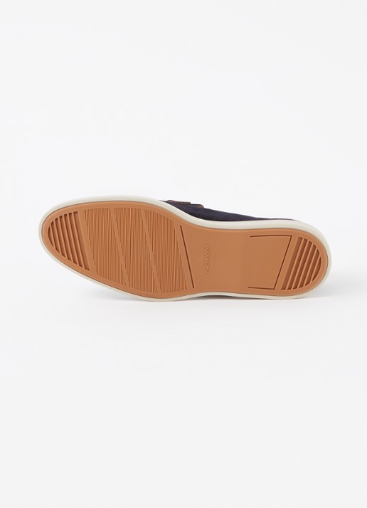 Magnanni Loafer van suède  - detail 4 donkerblauw