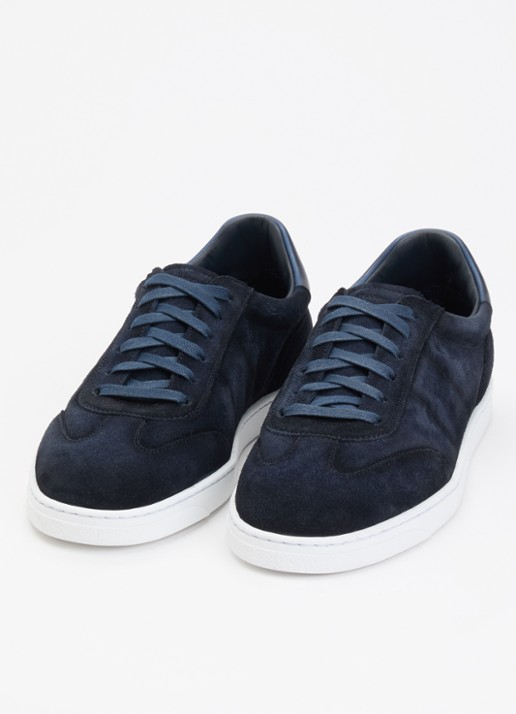 Magnanni Sneaker van suède  - detail indigo