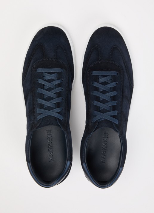 Magnanni Sneaker van suède  - detail 2 indigo