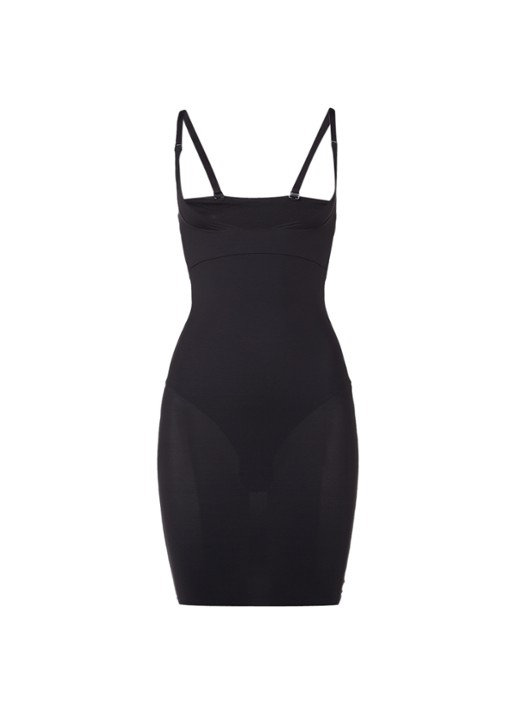 Maidenform Flexees corrigerende onderjurk - voorkant 3 zwart