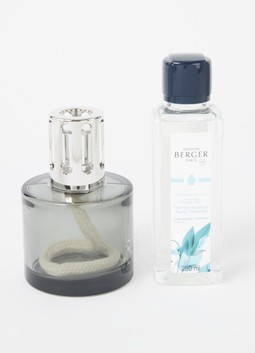 Maison Berger Aroma Happy geurbrander met navulling 250 ml - voorkant 2 grijs