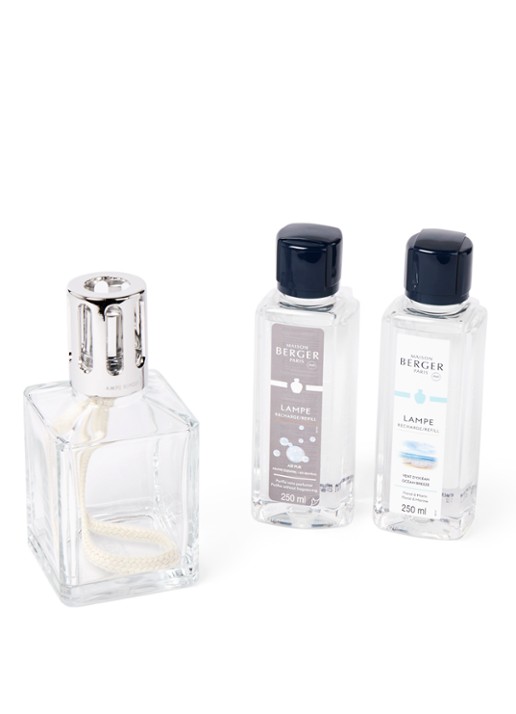 Maison Berger Essentielle Carrée Lampe Berger met navullingen 2 x 250 ml in giftset