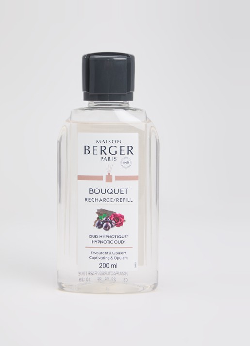Maison Berger Oud Hypnotique navulling voor geurstokjes 200 ml - voorkant 2 beige