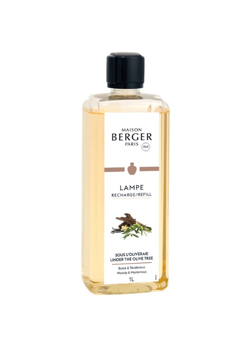 Maison Berger Sous L’Oliveraie navulling 1 liter - voorkant transparant