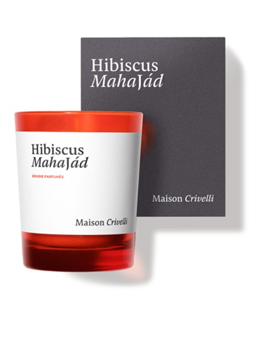 Maison Crivelli Candle Hibiscus 190 gram - voorkant 2 metallic