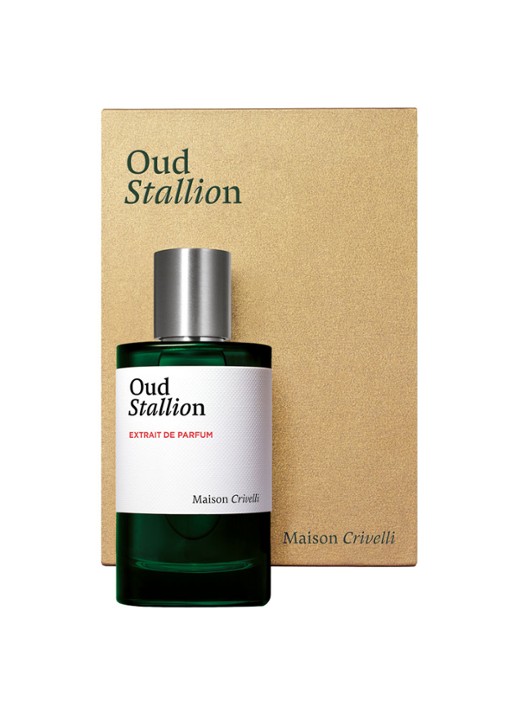 Maison Crivelli Oud Stallion Extrait de Parfum  - voorkant 2 beige