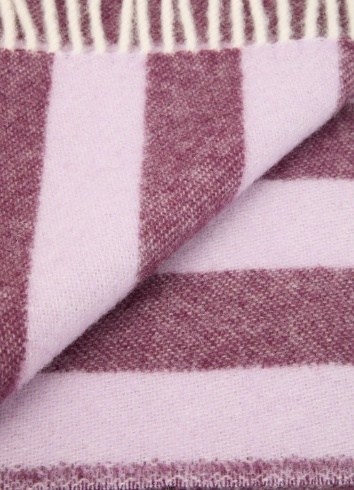Maison Deux Plaid van wol 130 x 200 cm - detail 3 blauw
