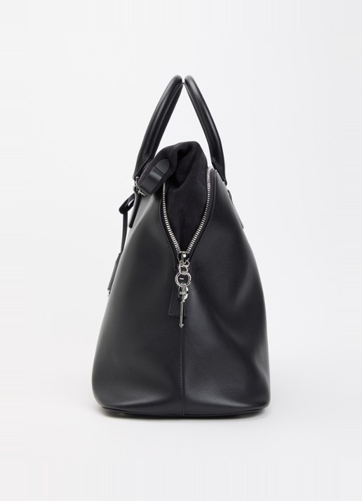 Maison Margiela 5ac XL Soft handtas van kalfsleer met afneembare schouderriem - detail 3 zwart