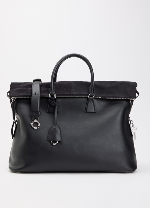Maison Margiela 5ac XL Soft handtas van kalfsleer met afneembare schouderriem
