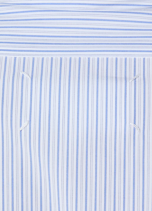 Maison Margiela Blouse met streepprint - detail 2 blauw