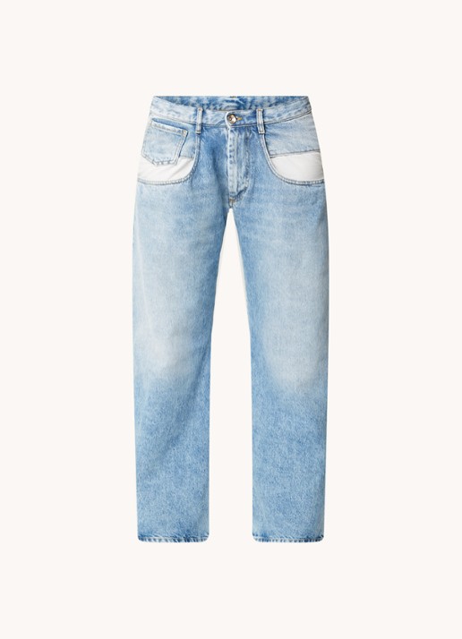 Maison Margiela High waist straight leg jeans met lichte wassing