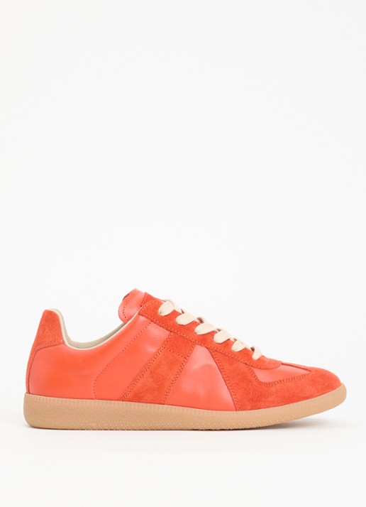 Maison Margiela Replica sneaker van kalfsleer met details van kalfssuède