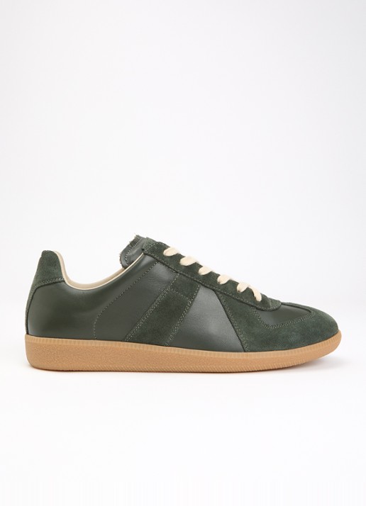 Maison Margiela Replica sneaker van leer met details van kalfssuède