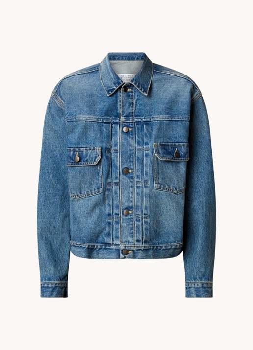 Maison Margiela Spijkerjas met borstzakken - voorkant 7 indigo