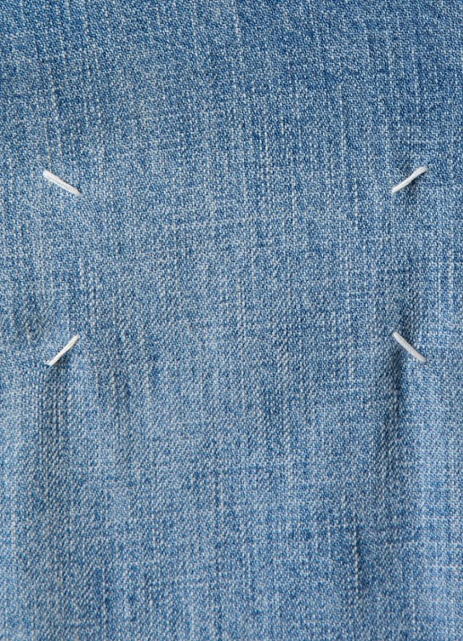 Maison Margiela Spijkerjas met klepzakken - detail 5 indigo