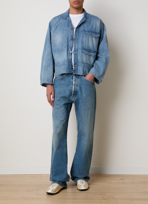 Maison Margiela Spijkerjas met klepzakken - voorkant 2 indigo