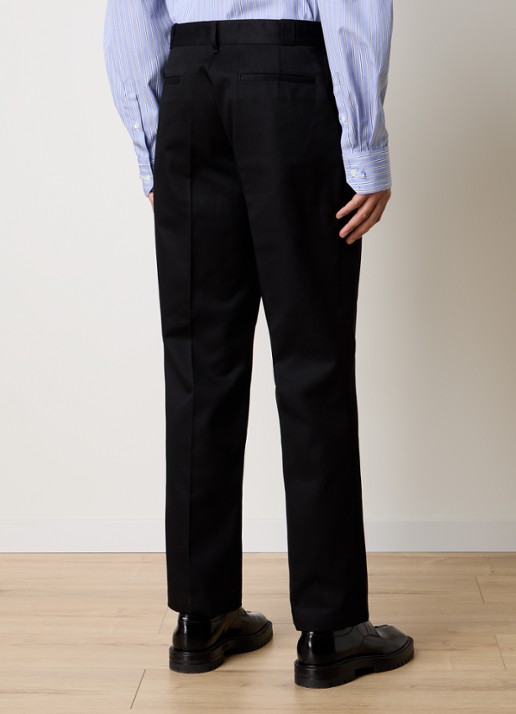Maison Margiela Straight fit broek met steekzakken - achterkant 6 zwart