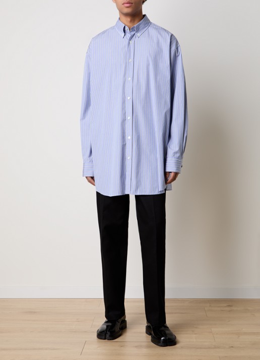 Maison Margiela Straight fit broek met steekzakken - voorkant 5 zwart