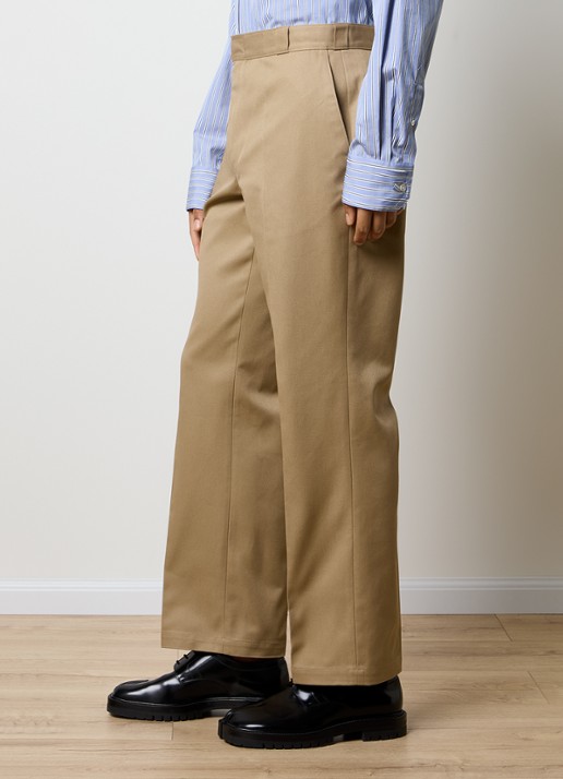 Maison Margiela Straight fit broek met steekzakken - detail 2 khaki