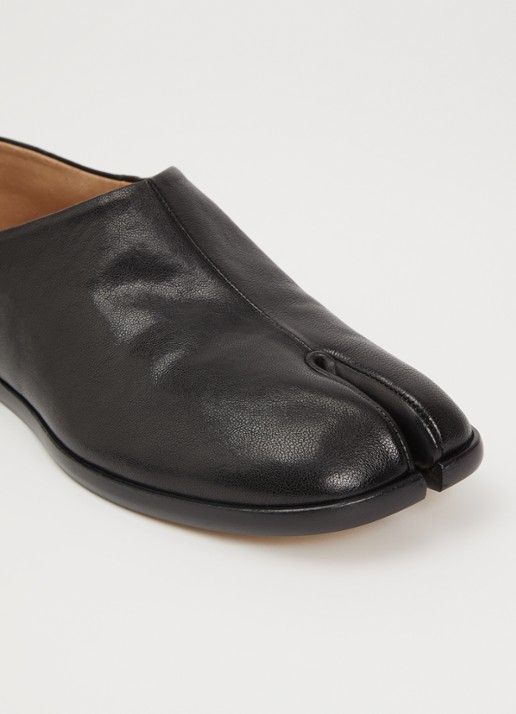 Maison Margiela Tabi Babouche slip-on van leer - detail 7 zwart