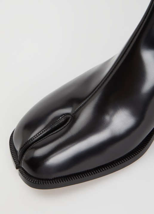 Maison Margiela Tabi chelsea boot van kalfsleer - detail 3 zwart