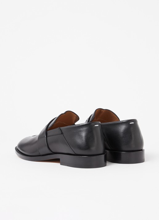 Maison Margiela Tabi loafer van kalfsleer - achterkant 7 zwart