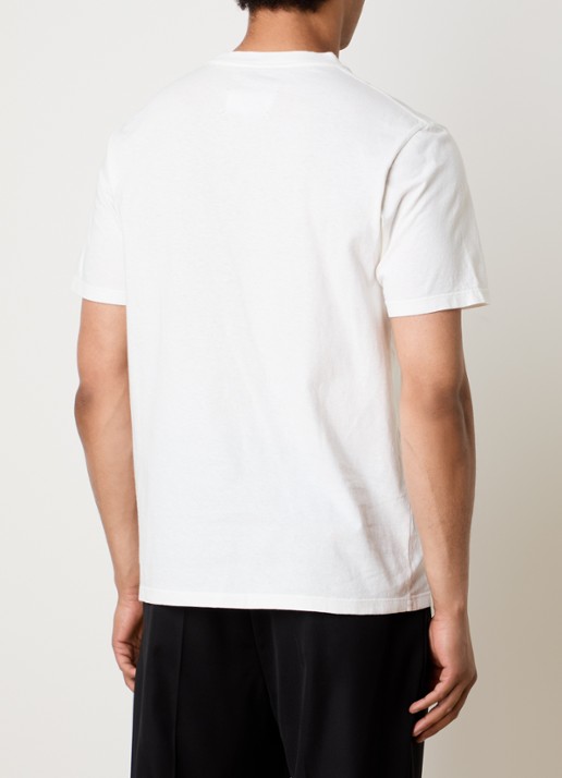 Maison Margiela Tape T-shirt met borstzak - achterkant gebroken wit