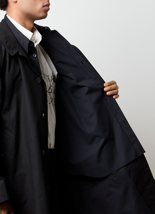 Maison Margiela Trenchcoat met steekzakken - detail 2 zwart
