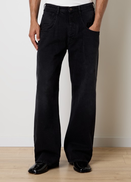 Maison Margiela Wide leg jeans met gekleurde wassing