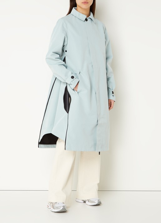 Maium Mac regenjas met afneembare capuchon - unisex - voorkant 3 mint