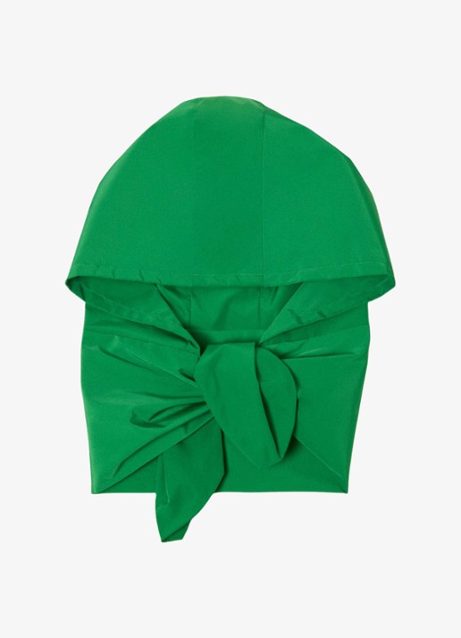 Maje Afneembare capuchon met logo - detail groen