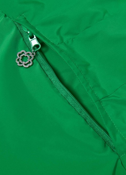 Maje Afneembare capuchon met logo - detail 2 groen
