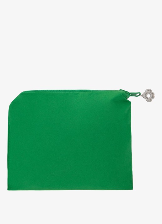Maje Afneembare capuchon met logo - detail 5 groen