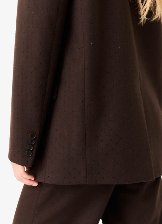Maje Blazer met strass en klepzakken - detail 5 bruin