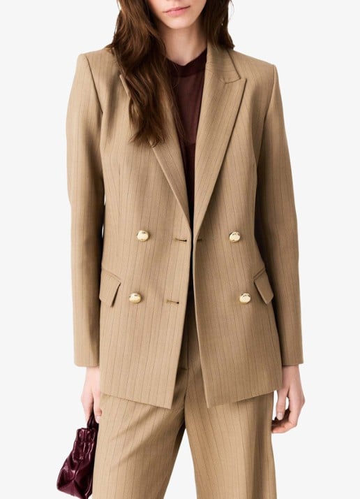 Maje Blazer met streepprint