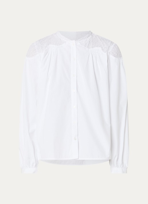 Maje Blouse met details van kant