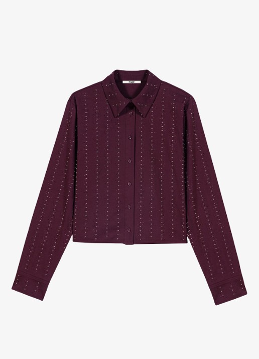 Maje Blouse met strass