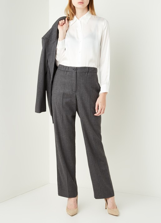 Maje Blouse van zijde - voorkant 2 wit