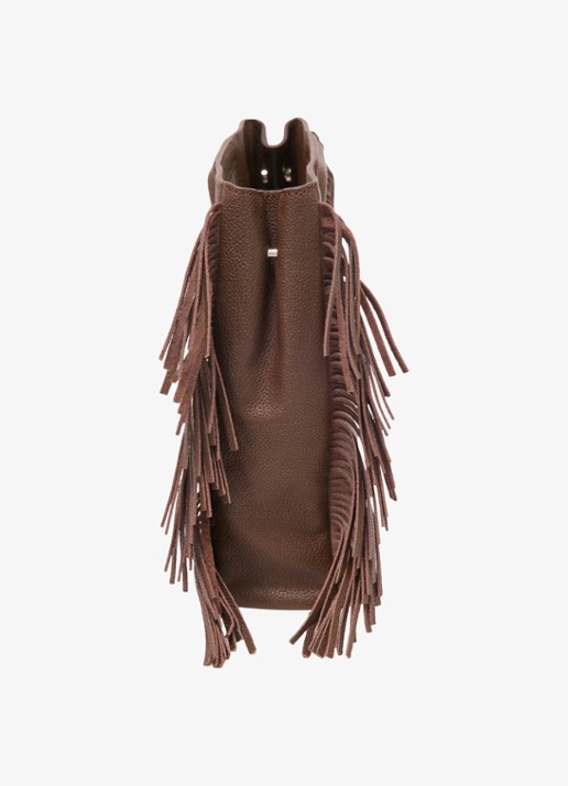 Maje Crossbodytas met franjes - detail 4 bruin